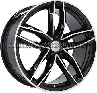 Alu kola DIVERSEN , 17x7.5 5x100 ET40, černá lesklá + leštění