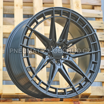 Alu kola Haxer HX046F, 19x8.5 5x112 ET40, černá matná (zátěžová)