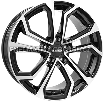 Alu kola IT WHEELS ELLA, 16x6.5 5x108 ET45, černá lesklá + leštění
