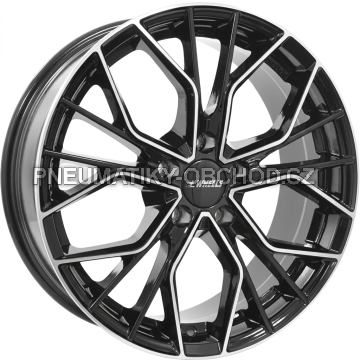 Alu kola IT WHEELS TIARA, 19x8 5x112 ET45, černá lesklá + leštění