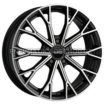 Alu kola MAK ASPHALT, 20x8.5 5x112 ET37, černá lesklá + leštění (zátěžová)