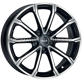 Alu kola MAK DAVINCI, 16x6.5 5x112 ET43, černá lesklá + leštění