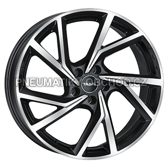 Alu kola MAK KASSEL, 20x8.5 5x112 ET37, černá lesklá + leštění (zátěžová)