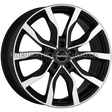 Alu kola MAK KOLN, 18x8 5x112 ET42, černá lesklá + leštění