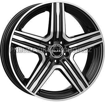 Alu kola MAK LEWIS, 20x8 5x112 ET40, černá lesklá + leštění (zátěžová)