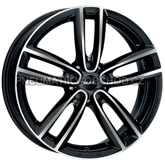 Alu kola MAK OXFORD, 16x7 5x112 ET52, černá lesklá + leštění