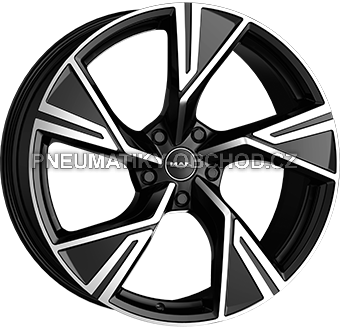 Alu kola MAK STARK, 22x10 5x112 ET17, černá lesklá + leštění (zátěžová)