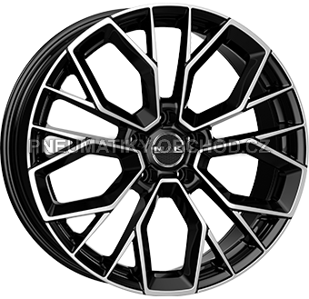 Alu kola MAK STILO, 20x8.5 5x108 ET42, černá lesklá + leštění (zátěžová)