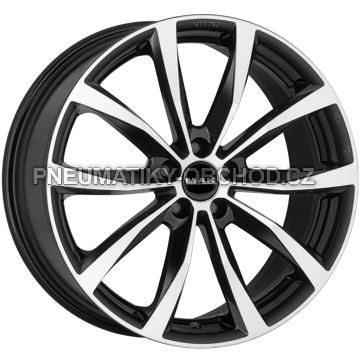 Alu kola MAK WOLF, 16x6.5 5x112 ET33, černá lesklá + leštění