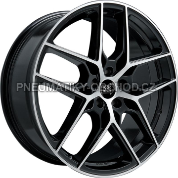 Alu kola Mille Miglia MM1004, 17x7.5 5x110 ET30, černá + leštění