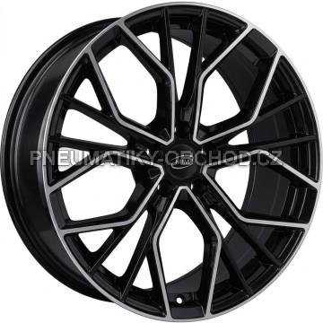 Alu kola MiM ANKY, 20x8.5 5x110 ET30, černá + leštění