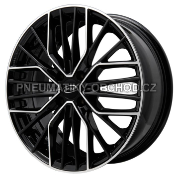 Alu kola MiM ANKY4, 16x6.5 4x98 ET34.5, černá + leštění