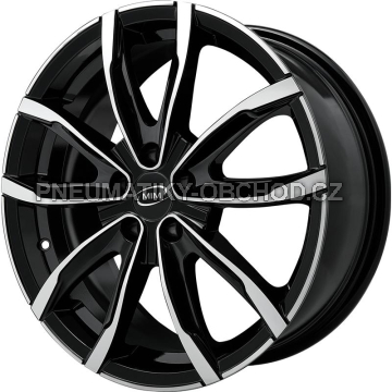 Alu kola MiM EVO001, 16x6.5 5x105 ET35, černá + leštění