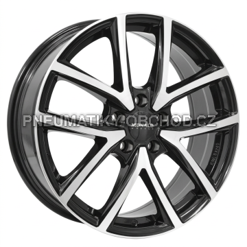Alu kola MONACO WHEELS 2 CL2, 17x7 5x112 ET35, černá lesklá + leštění
