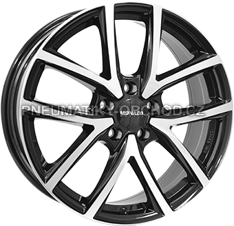 Alu kola MONACO WHEELS 2 CL2, 20x8 5x112 ET39, černá lesklá + leštění (zátěžová)