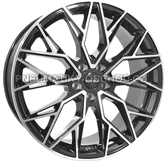 Alu kola MONACO WHEELS GP15-FF, 20x9 5x112 ET34, černá lesklá + leštění (zátěžová)