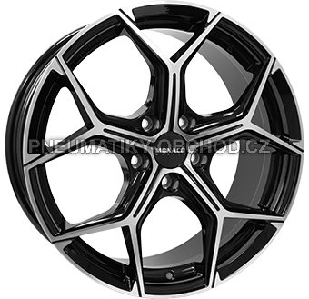 Alu kola MONACO WHEELS GP16, 19x8 5x112 ET39, černá lesklá + leštění