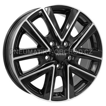 Alu kola MONACO WHEELS VT2, 17x7 5x160 ET54, černá lesklá + leštění (zátěžová)