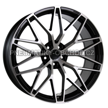 Alu kola Racing Line 3S1067, 20x10.5 5x130 ET64, černá + leštění (zátěžová)