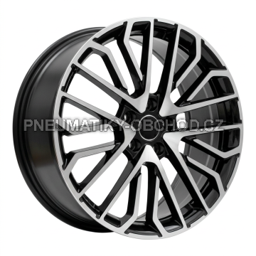 Alu kola Racing Line 3S1261, 19x8.5 5x112 ET32, černá + leštění
