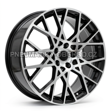 Alu kola Racing Line 3S1293, 18x8 5x112 ET40, černá + leštění