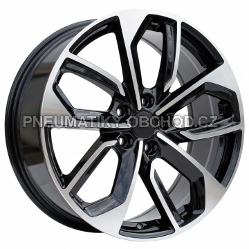 Alu kola Racing Line 3S5979, 19x8 5x112 ET39, černá + leštění