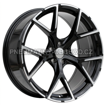 Alu kola Racing Line 3S5997, 19x8 5x112 ET49, černá + leštění