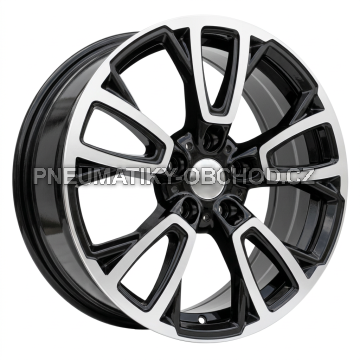 Alu kola Racing Line 7409, 17x7 5x112 ET47, černá + leštění