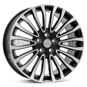 Alu kola Racing Line A1340, 18x8 5x108 ET50, černá + leštění