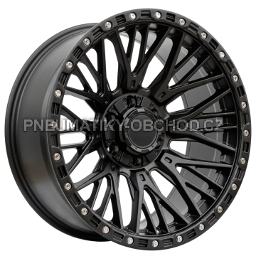 Alu kola Racing Line A1431, 20x10 6x139.7 ET-18, černá matná (zátěžová)