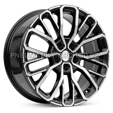 Alu kola Racing Line A1448, 21x9 5x127 ET50, černá + leštění