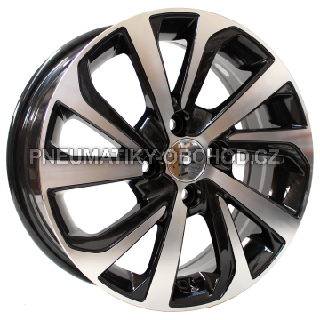 Alu kola Racing Line A423, 14x6 4x100 ET45, černá + leštění