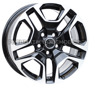 Alu kola Racing Line A5567, 17x7 5x114.3 ET35, černá + leštění