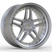 Alu kola Racing Line A5863, 17x9.5 5x120 ET20, stříbrná + leštěný límec