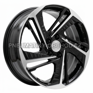 Alu kola Racing Line A5895, 18x7.5 5x114.3 ET50.5, černá + leštění