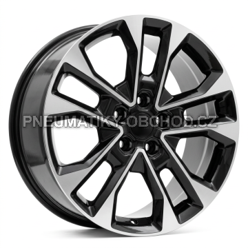 Alu kola Racing Line A5914, 20x8.5 5x127 ET50, černá + leštění