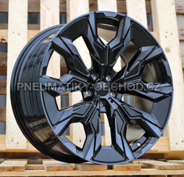 Alu kola Racing Line A5915, 21x10 5x112 ET46, černá + tmavé leštění (zátěžová)