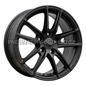 Alu kola Racing Line B1155, 16x7 5x112 ET42, černá matná