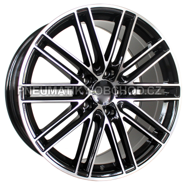 Alu kola Racing Line B1274, 20x9.5 5x130 ET55, černá + leštění (zátěžová)