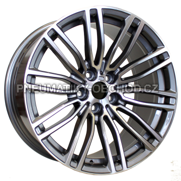 Alu kola Racing Line B1318, 19x8.5 5x120 ET33, šedivá + leštění