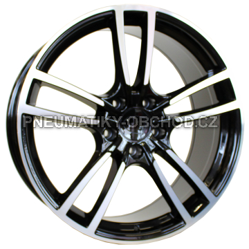 Alu kola Racing Line B1378, 21x11.5 5x130 ET55, černá + leštění
