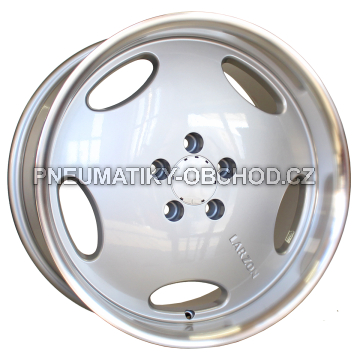 Alu kola Racing Line B1563, 18x9.5 5x112 ET35, stříbrná + leštěný límec