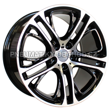 Alu kola Racing Line B1600, 20x8.5 5x120 ET38, černá + leštění