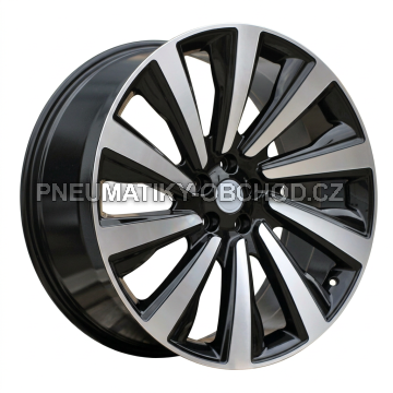 Alu kola Racing Line B1756, 24x10 5x120 ET40, černá + leštění (zátěžová)
