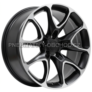 Alu kola Racing Line B1790, 20x9 5x127 ET40, černá matná + leštění