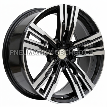 Alu kola Racing Line B1831, 19x9.5 5x112 ET39, černá + leštění