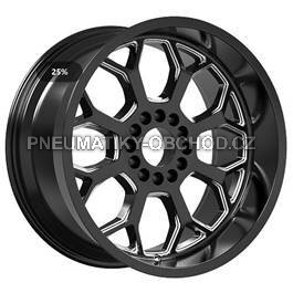 Alu kola Racing Line B1960, 20x10 8x180 ET-19, černá lesklá (zátěžová)