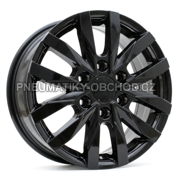 Alu kola Racing Line B3023, 16x6.5 6x120 ET50, černá lesklá (zátěžová)