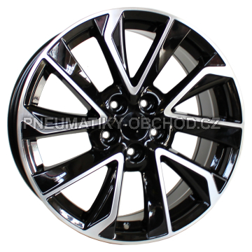 Alu kola Racing Line B5463, 18x8 5x100 ET40, černá + leštění