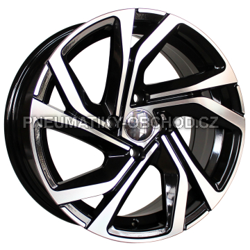 Alu kola Racing Line B5762, 16x6.5 5x108 ET45, černá + leštění